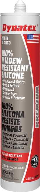 100% Mildew Resistant Silicone - Clear
